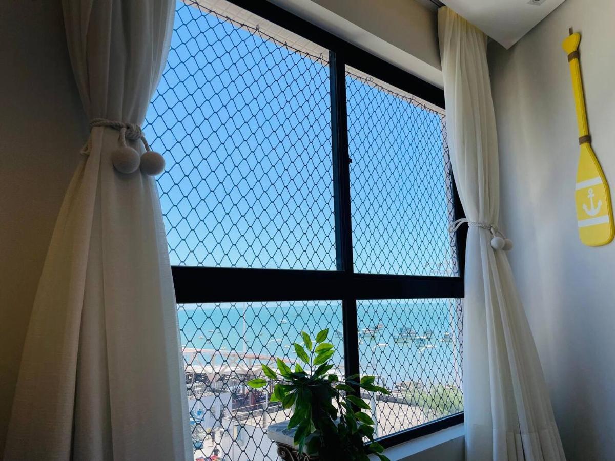 Flat Luxuoso Alto Padrao Frente Mar Com 2 Suites No Iate Plaza Fortaleza  Exteriér fotografie